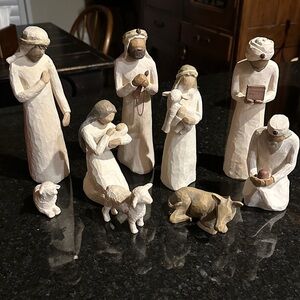 Willow Tree Nativity Set - Cream and Brown